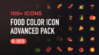 Project image color food icon pack